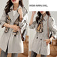 ⏳Tijdelijke Aanbieding⏰Afslankende Halflange Trenchcoat met Revers voor Vrouwen🧥