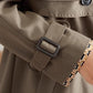 ⏳Tijdelijke Aanbieding⏰Afslankende Halflange Trenchcoat met Revers voor Vrouwen🧥