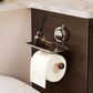 ⏳Tijdelijke Aanbieding⏰Toiletpapierhouder zonder gaten met plankje🚽