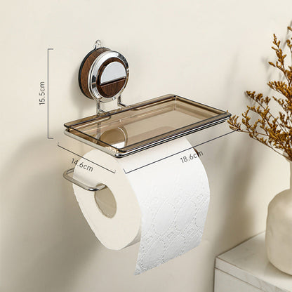 ⏳Tijdelijke Aanbieding⏰Toiletpapierhouder zonder gaten met plankje🚽