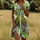 Dames Bloemen Jurk met Korte Mouw