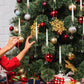 🎁Vroegtijdige kerstactie - 50% KORTING🎄Kerstboom ledkaarsen met heldere kristallen bolhaak