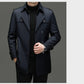 ⏳Tijdelijke aanbieding⏰Halflange trenchcoat voor heren met uitneembare voering