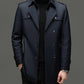 ⏳Tijdelijke aanbieding⏰Halflange trenchcoat voor heren met uitneembare voering
