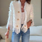 ⏳Tijdelijke aanbieding⏰Damesmode Button Tassel Korte Jas🧥