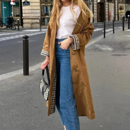 ⏳Spécial à durée limitée⏰Trench-coat femme simple boutonnage à revers🧥