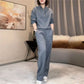 ⏳Tijdelijke Aanbieding⏰Korte sweatshirt & wijde broek set👚👖