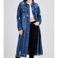 ⏳Tijdelijke Aanbieding⏰Lange gescheurde denim jacket voor vrouwen🧥