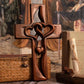 ⏳Begränsad tid 50 % Rabatt⏰Intertwined Hearts Träkors❤️✝️