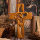 ⏳Begränsad tid 50 % Rabatt⏰Intertwined Hearts Träkors❤️✝️