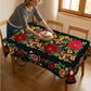 ⏳Begränsad tid 50 % Rabatt⏰Mexikansk blommig duk med vågig kant🏵️
