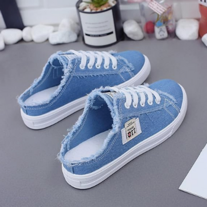 👟 50 % RABATT NU! 👖Jeansmules för dam – enkla att ta på, bekväm sula och perfekta för en avslappnad sommarlook ☀️